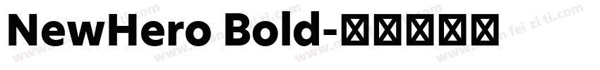 NewHero Bold字体转换